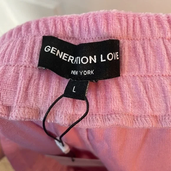 NWT Revolve Brand Generation Love Bubblegum Pink Ivy Joggers - Picture 12 of 13